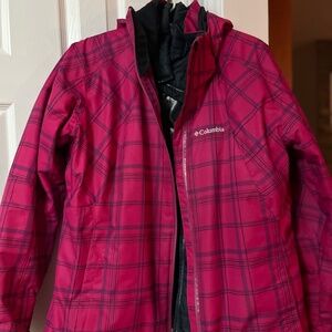 2n1 Columbia waterproof coat with inner layer